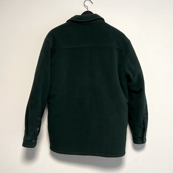 Aritzia TNA scarab dark green Virgil polar padded shirt jacket sz 2 preloved - Picture 2 of 13